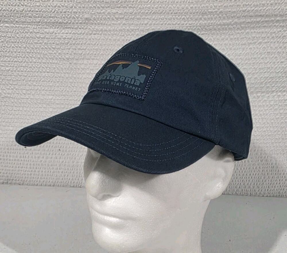 Patagonia Hat Cap Strapback Blue Netplus Outdoor Hiking Save Our Home Planet